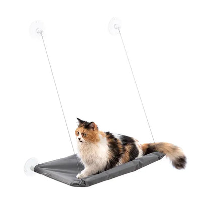 InnovaGoods® Hängendes Katzenhängematte Catlax, bietet einen komfortablen und sicheren Platz für Ihre Katze zum Ausruhen, mit 2 Haltegriffen, ideal für zu Hause.